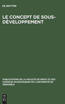 Le concept de sous-developpement