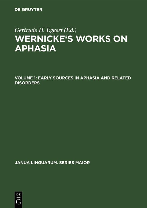 Wernicke's Works on Aphasia