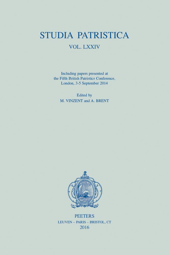 Studia Patristica. Vol. LXXIV - Including Papers presented at the Fifth British Patristics Conference, London, 3-5 September 2014