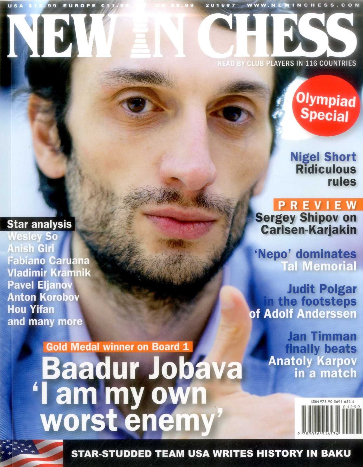 New In Chess Magazine 2016/7: Read by Club Players in 116 Countries