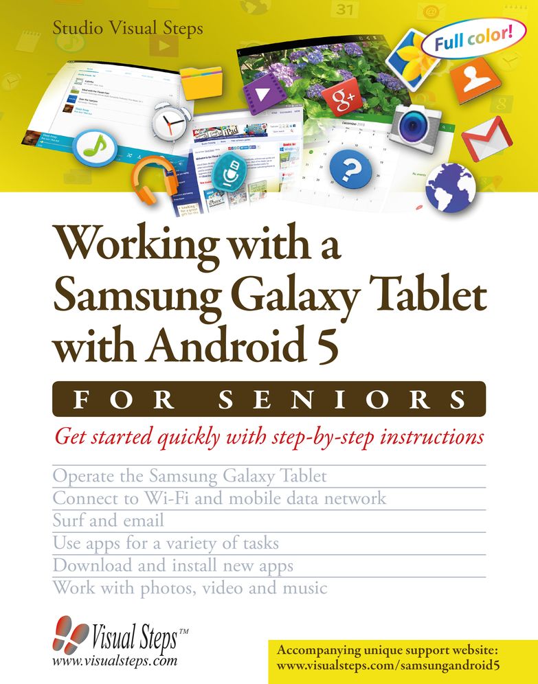 Working with a Samsung Galaxy Tablet with Android 5 for Seniors: Get started quickly with step-by-step instructions