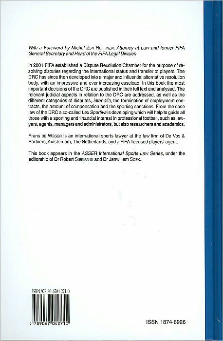 The Jurisprudence of the FIFA Dispute Resolution Chamber