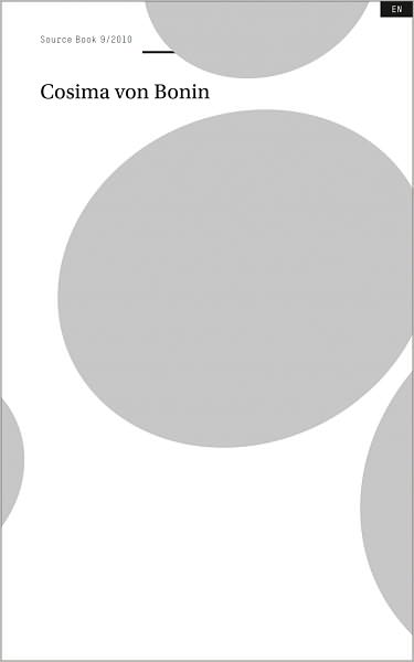 Cosima von Bonin: Source Book 9
