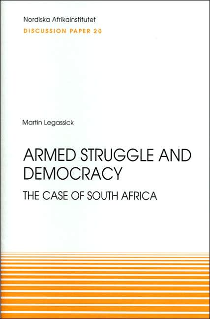 Armed Struggle and Democracy: The Case of South Africa, Discussion Paper 20