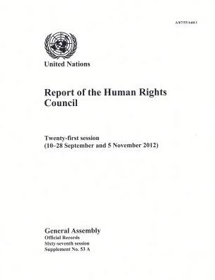 Report Of The Human Rights Council: 67th Session Supp No. 53A