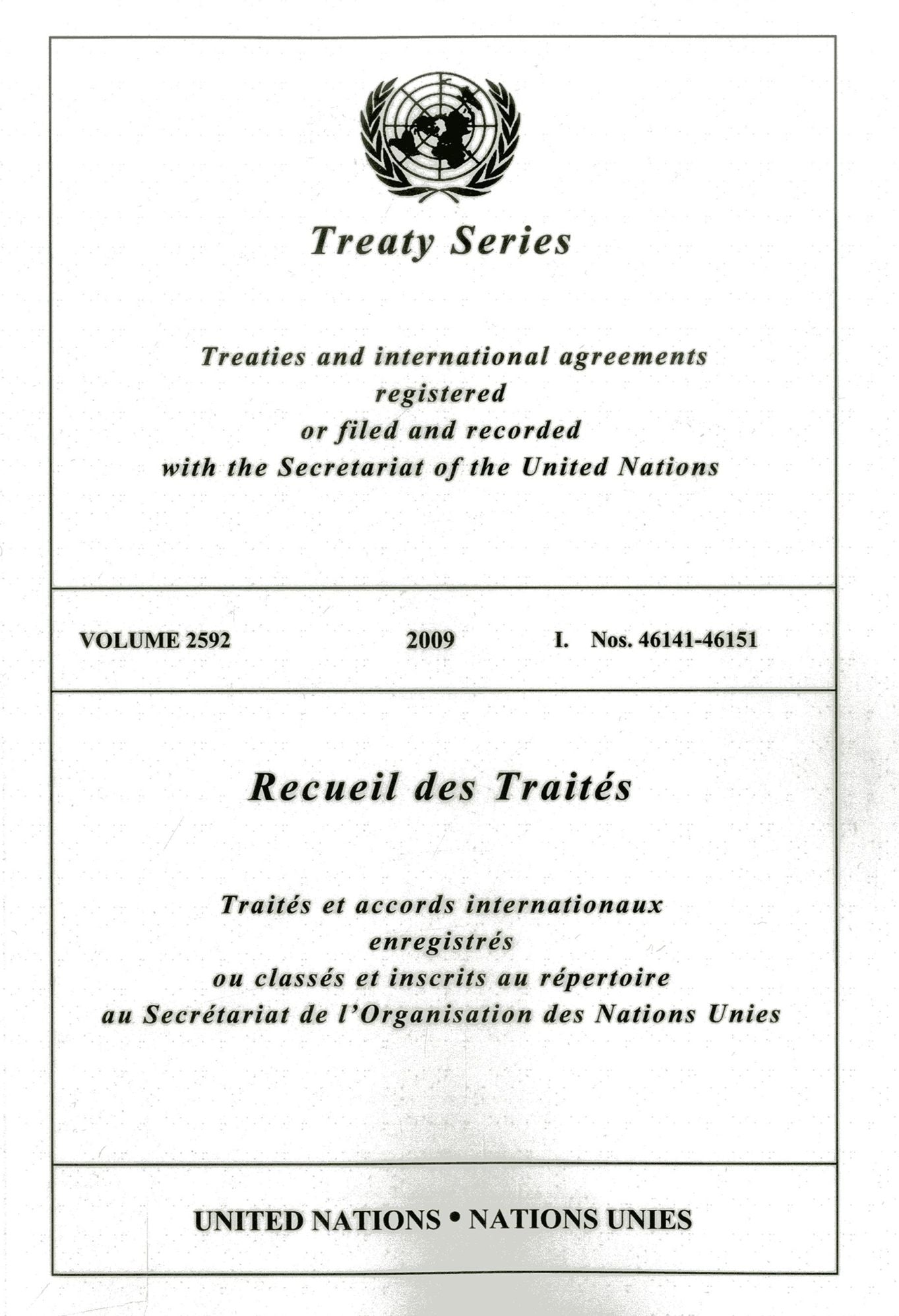 Treaty Series 2592 I: Nos. 46141-46151