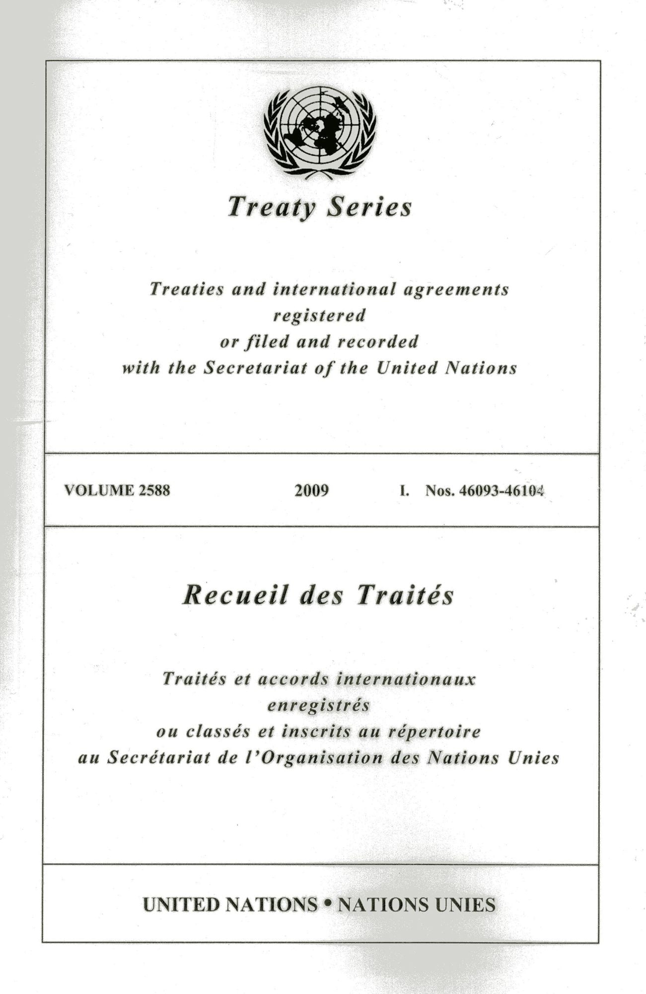 Treaty Series 2588 I: Nos. 46093 - 46104