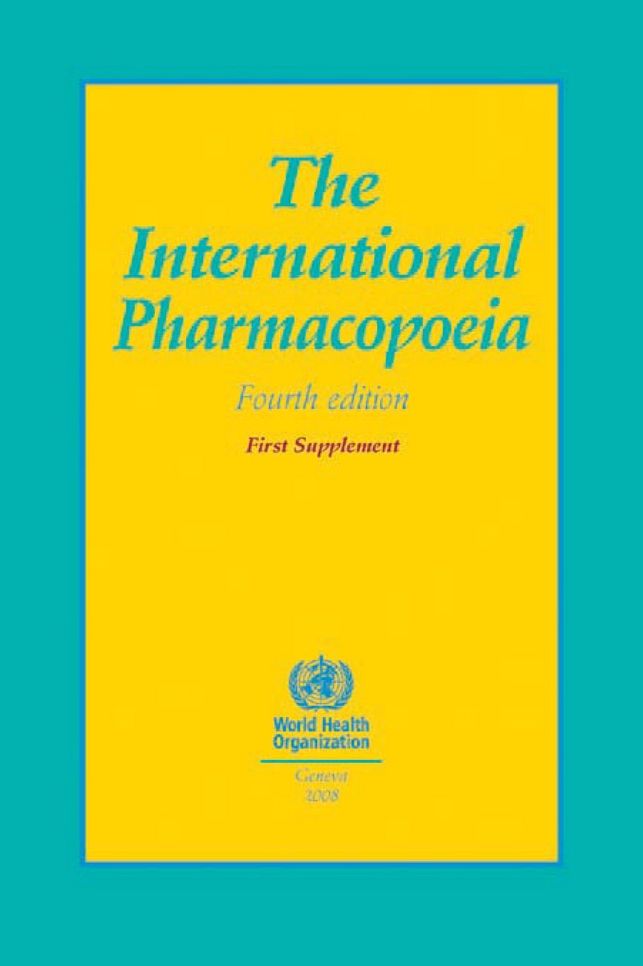 The International Pharmacopoei: First Supplement