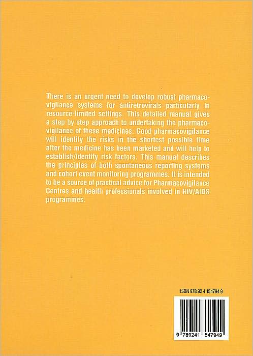 A Practical Handbook on the Pharmacovigilance of Antoretroviral Medicines