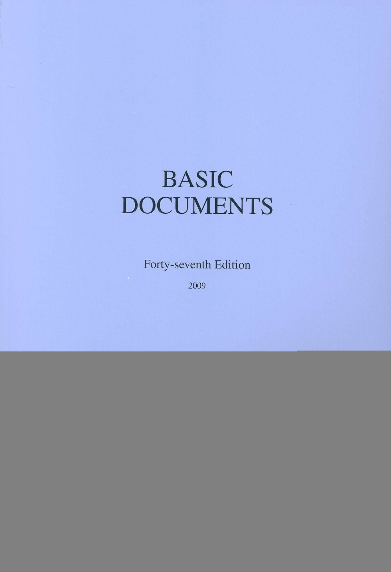 Basic Documents