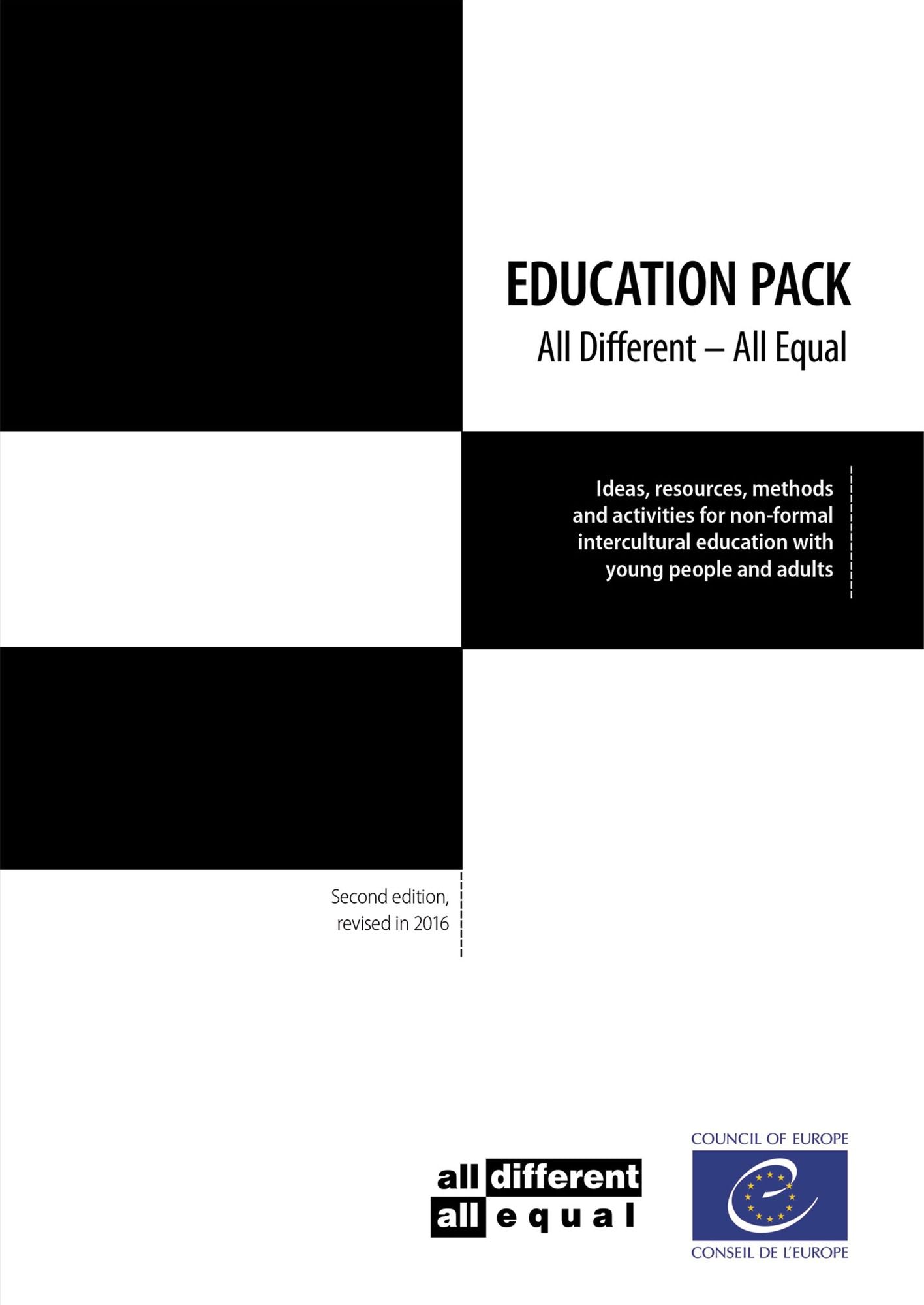 Education Pack "all different - all equal": Ideas, resources, methods and activities for non-formal intercultural education with young people and adults