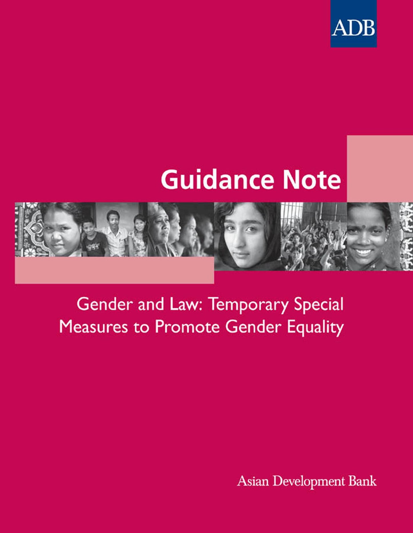 Guidance Note: Gender and Law: Temporary Special Measures to Promote Gender Equality