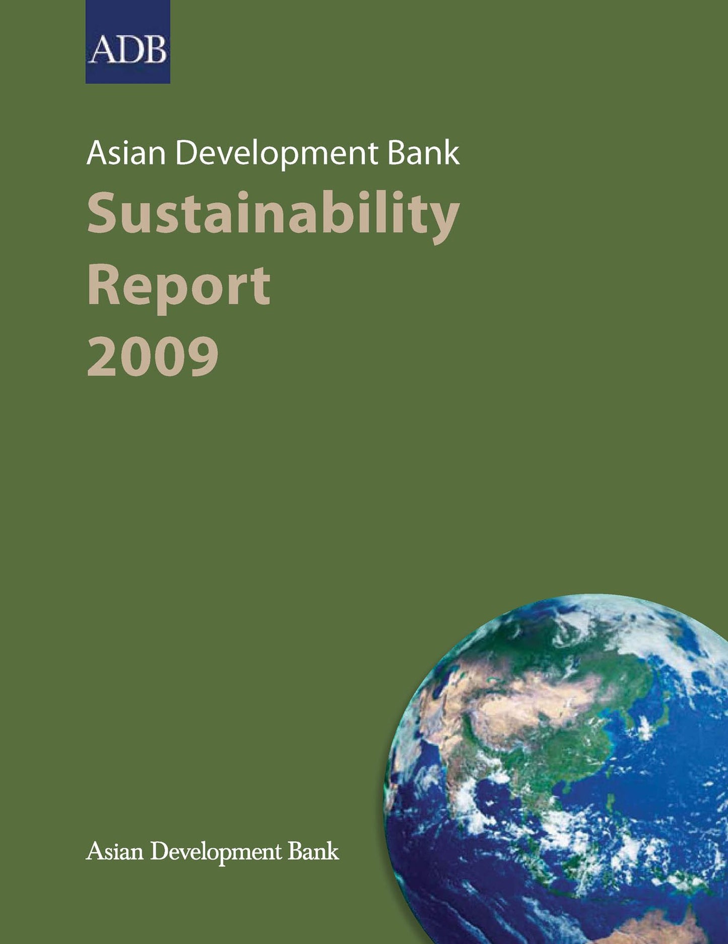 Asian Development Bank Sustainability Report 2009