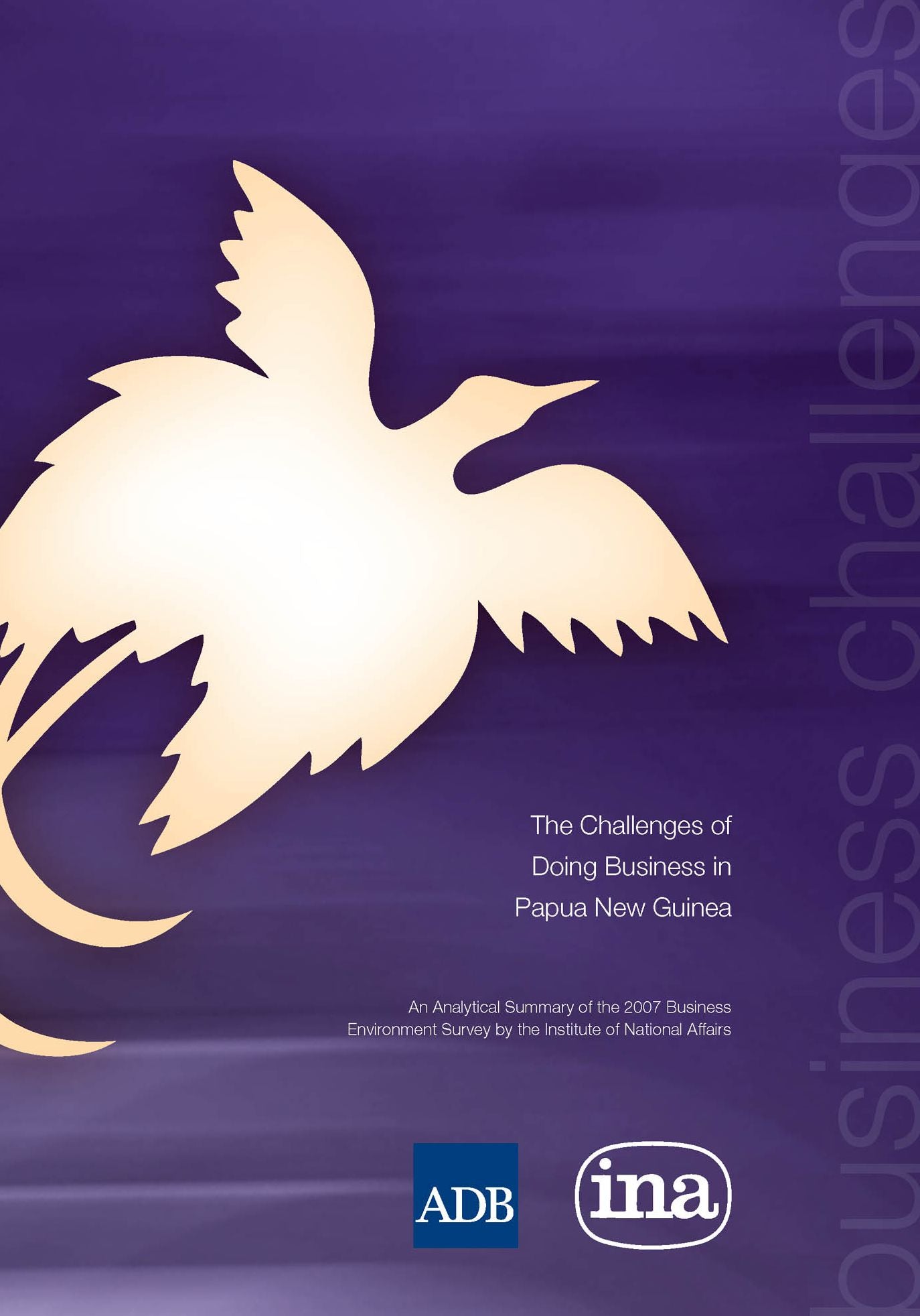 The Challenges of Doing Business in Papua New Guinea: An Analytical Summary of the 2007 Business Environment Survey by the Institute of National Affairs