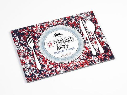 Arty Splatter & Drips: 48 Placemats: 6 Designs