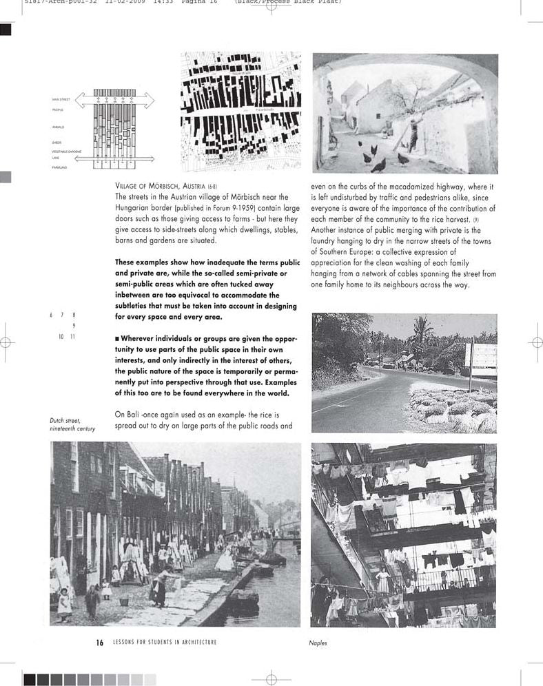 Lessons for Students in Architecture