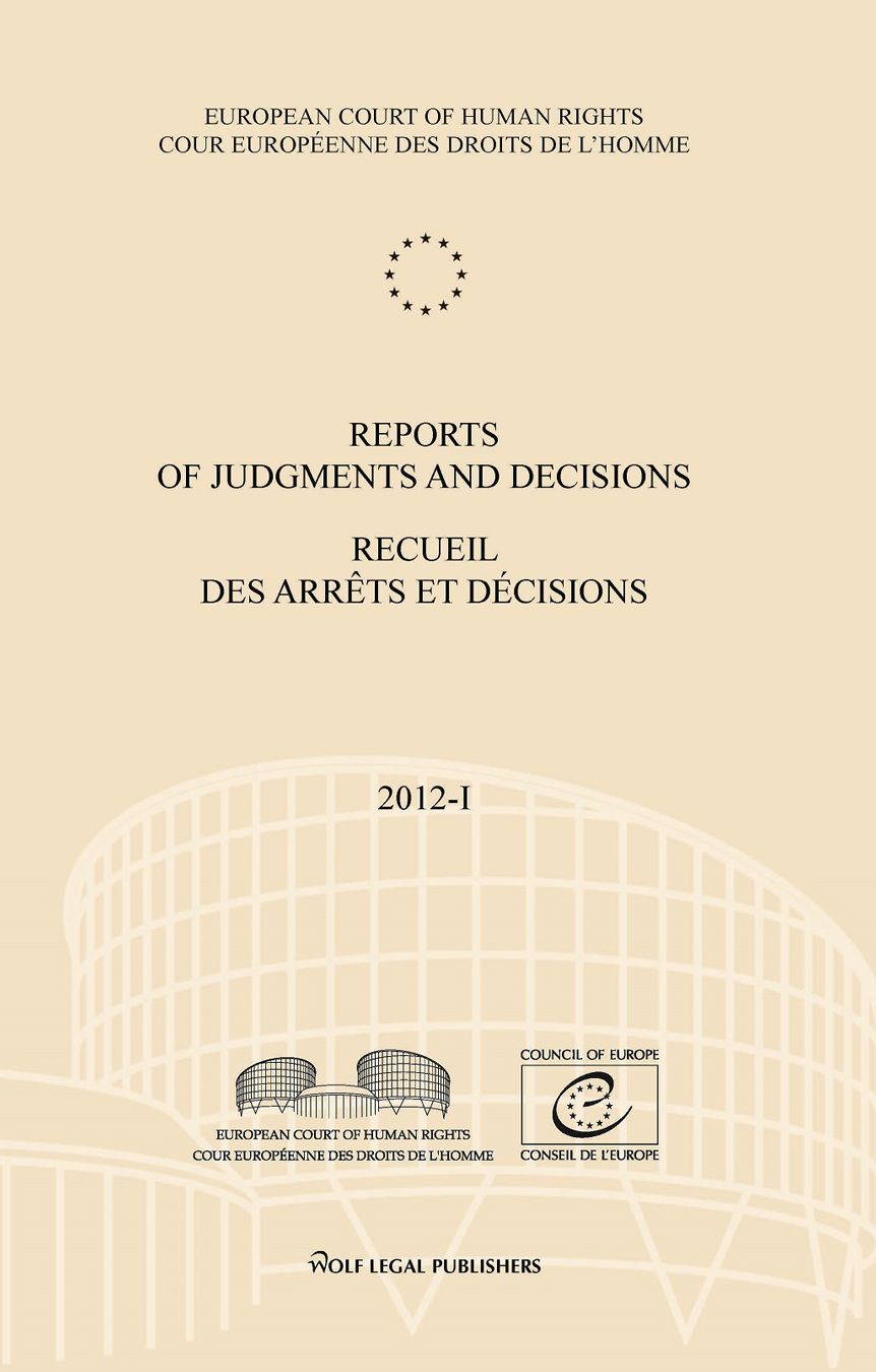 Reports of Judgments and Decisions / Recueil Des Arrets Et Decisions Vol. 2012-I