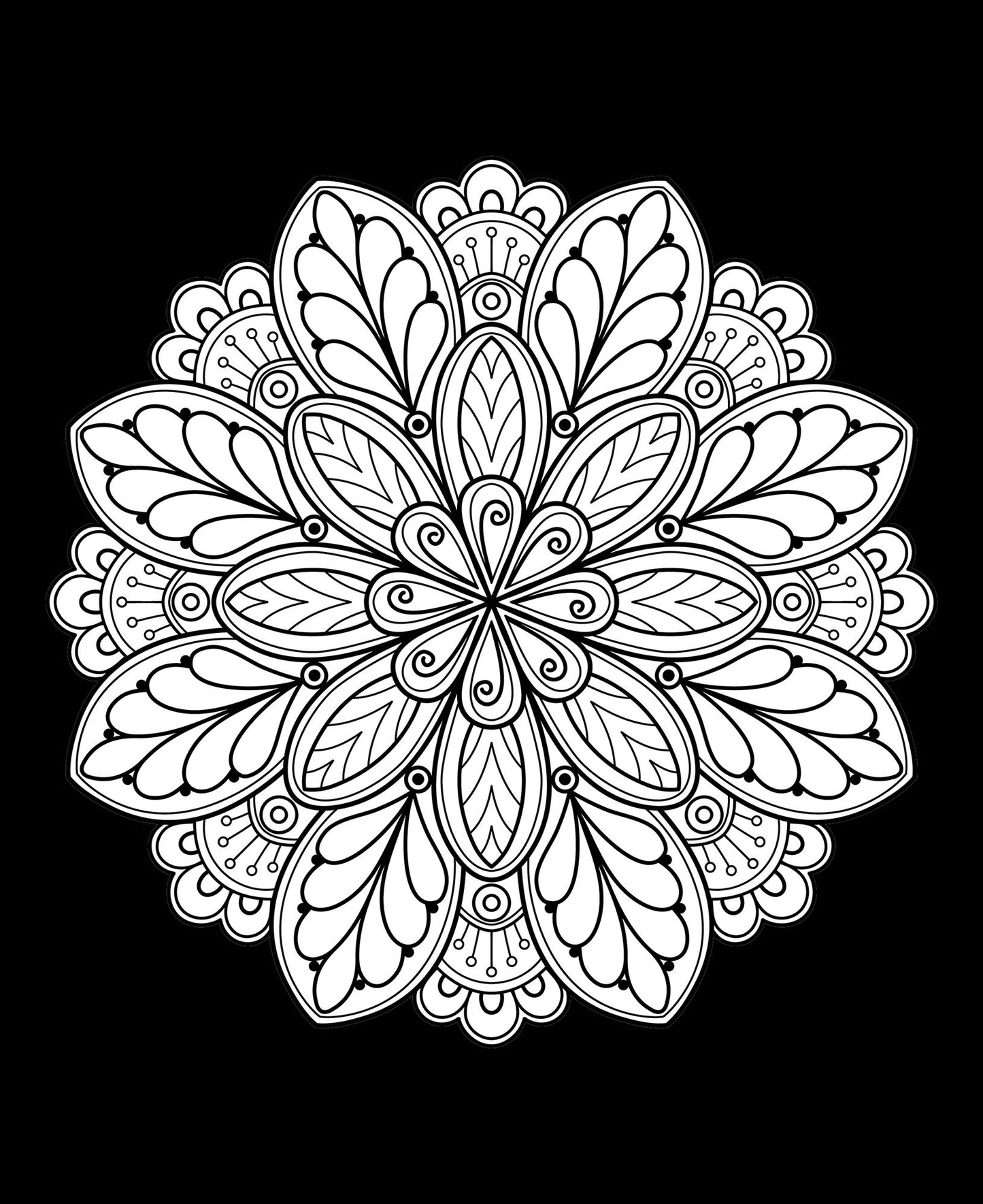 Mandala Glitter Coloring Book