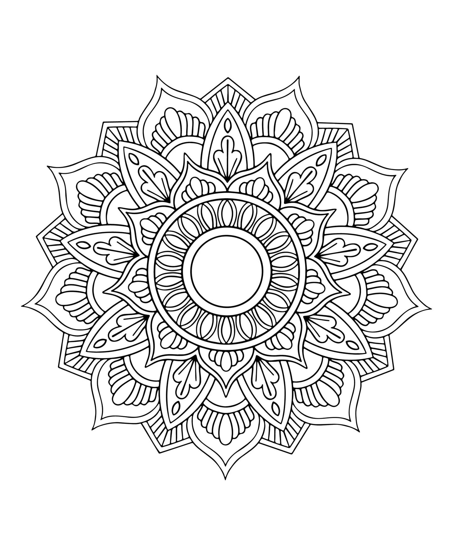 Mandala Glitter Coloring Book