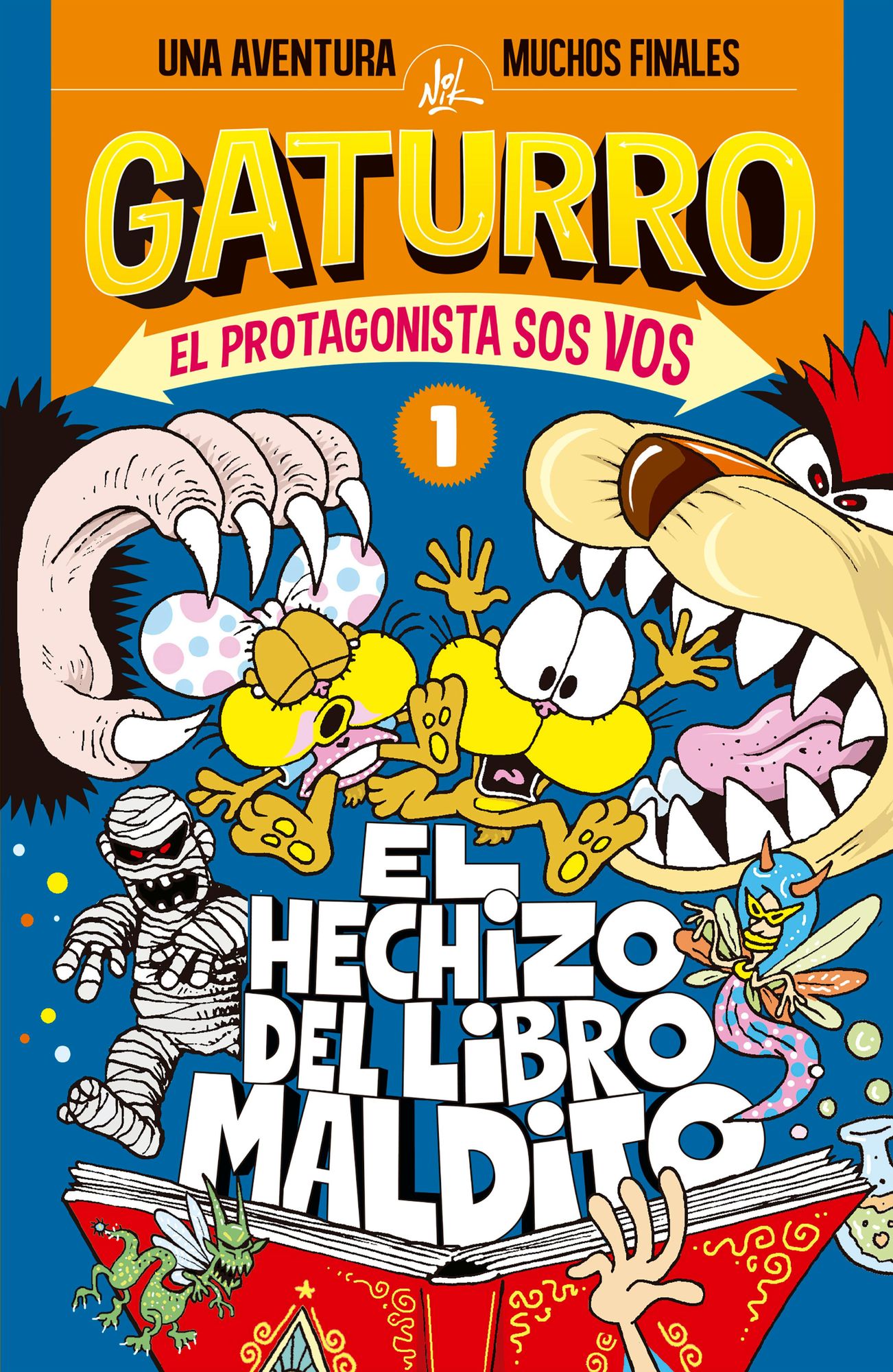 Gaturro. El hechizo del libro maldito (Gaturro. El protagonista sos vos 1)