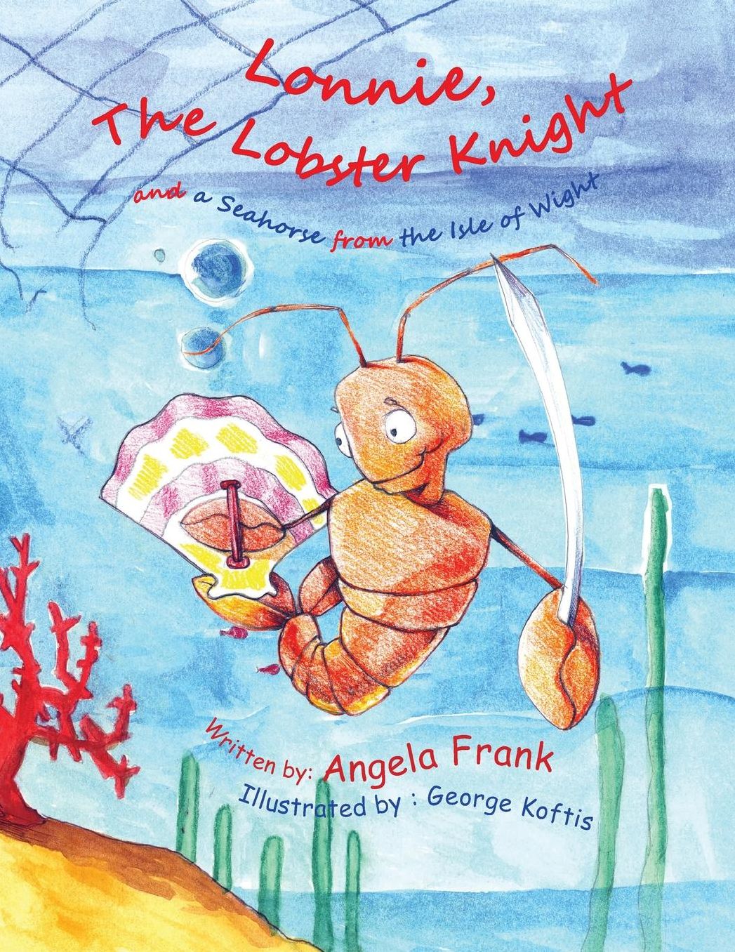 Lonnie the Lobster Knight and a Seahorse from the isle of wight