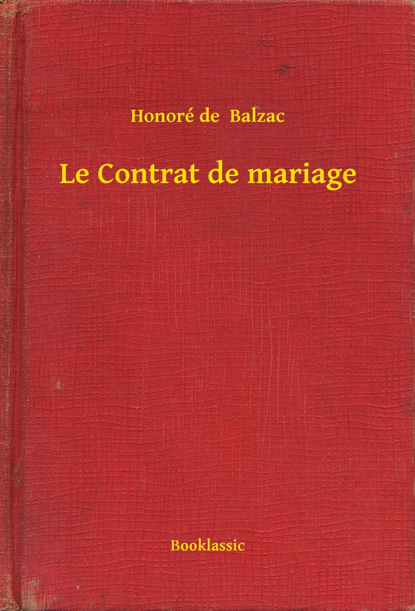 Le Contrat de mariage