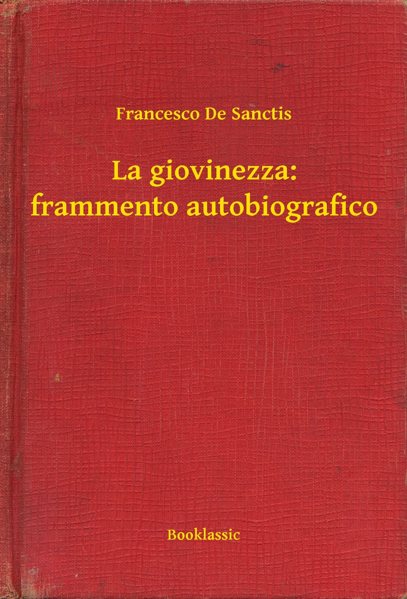 La giovinezza: frammento autobiografico