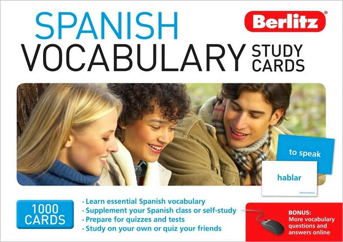 Berlitz Spanish Vocabulary Study Cards