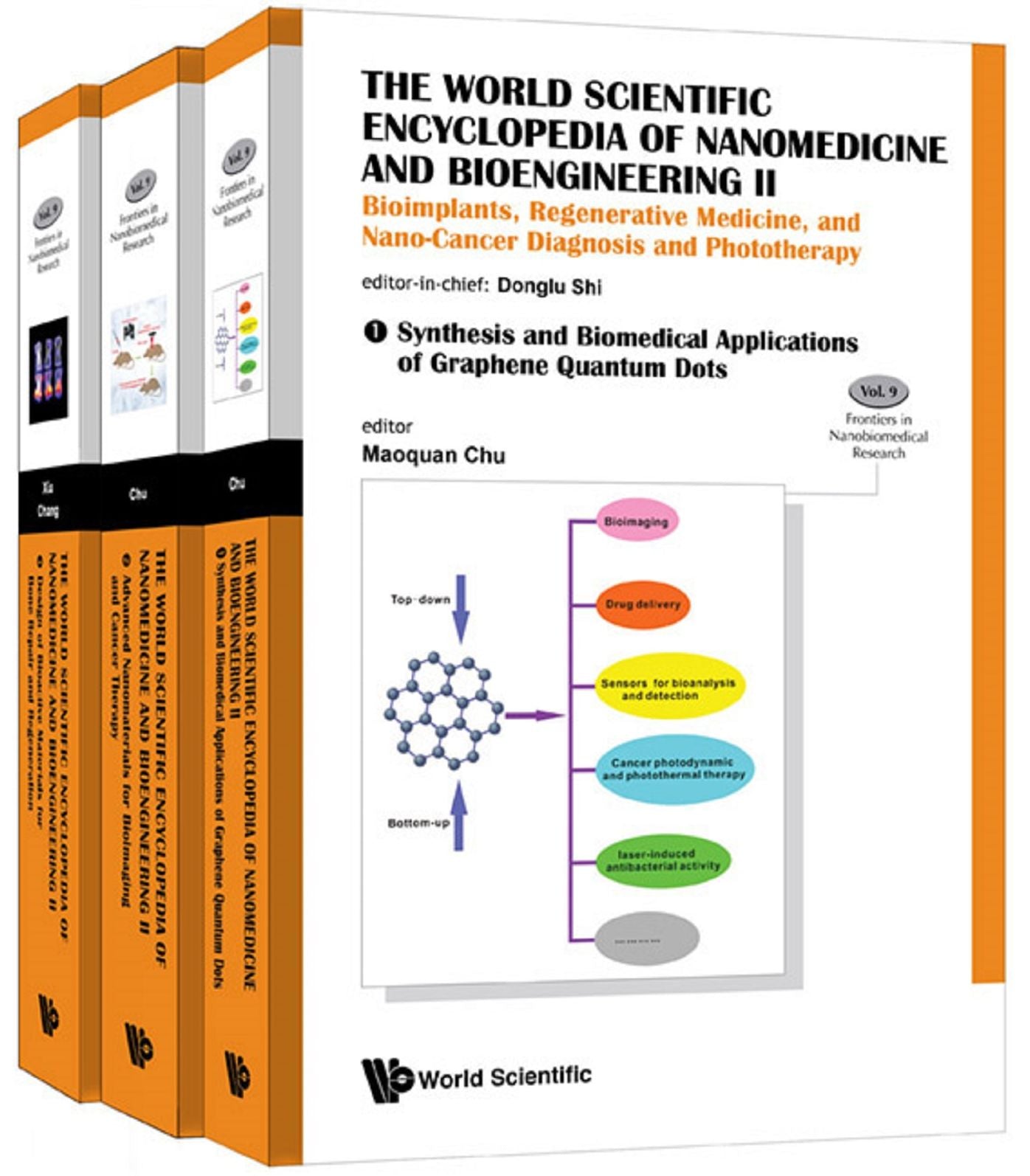 The World Scientific Encyclopedia of Nanomedicine and Bioengineering II: Bioimplants, Regenerative Medicine, and Nano-Cancer Diagnosis and Phototherapy(A 3-Volume Set)Volume 1: Synthesis and Biomedical Applications of Graphene Quantum DotsVolume 2: Advanc