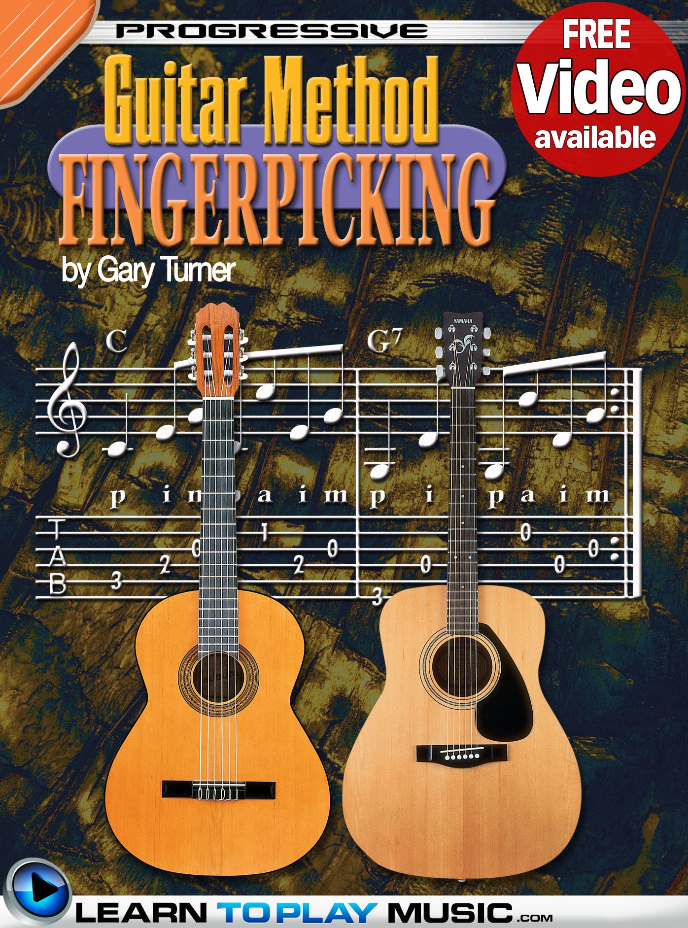 Fingerstyle Guitar Lessons for Beginners: Teach Yourself How to Play Guitar (Free Video Available)