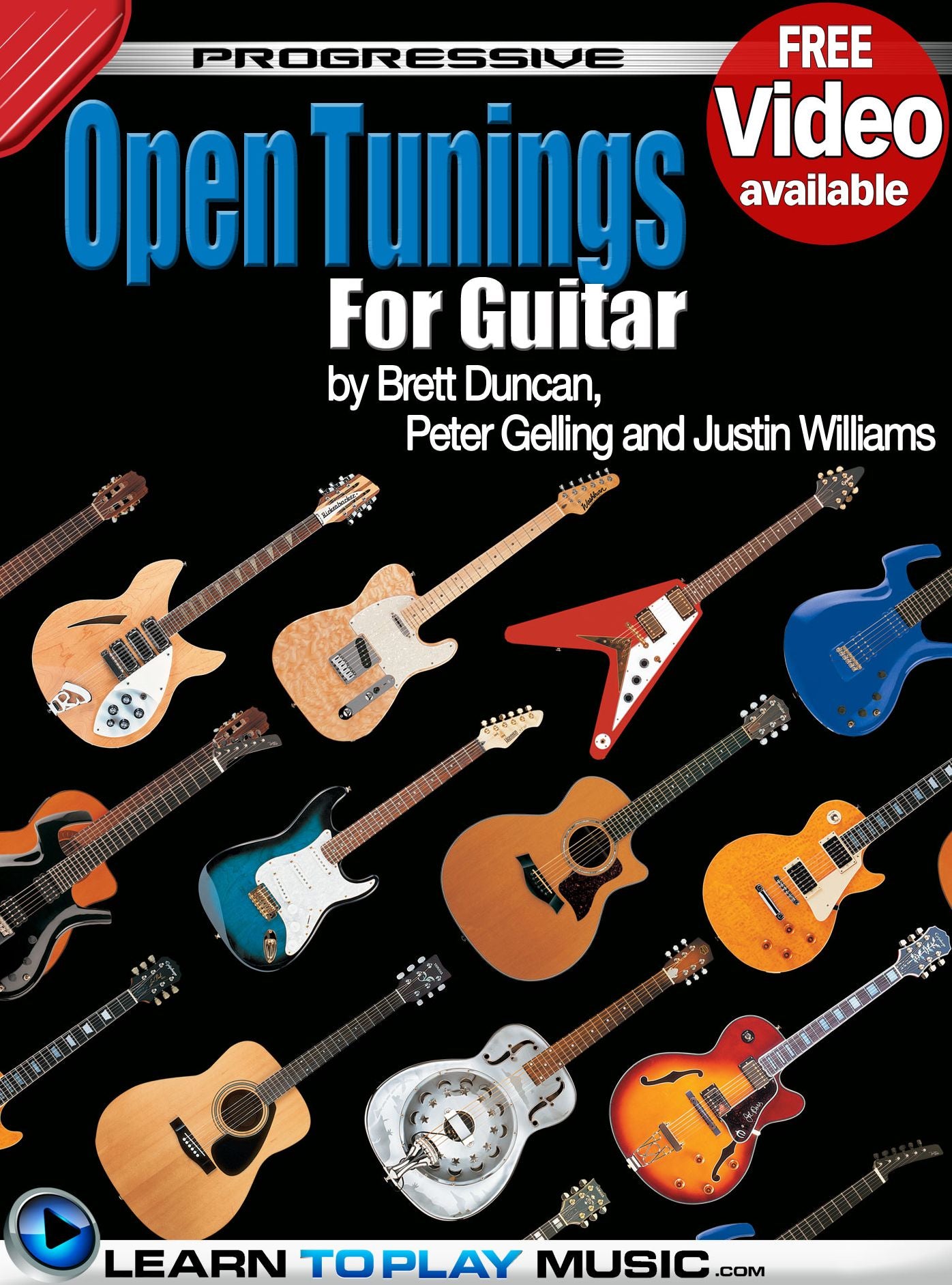 Open Tuning Guitar Lessons: Teach Yourself How to Play Guitar (Free Video Available)