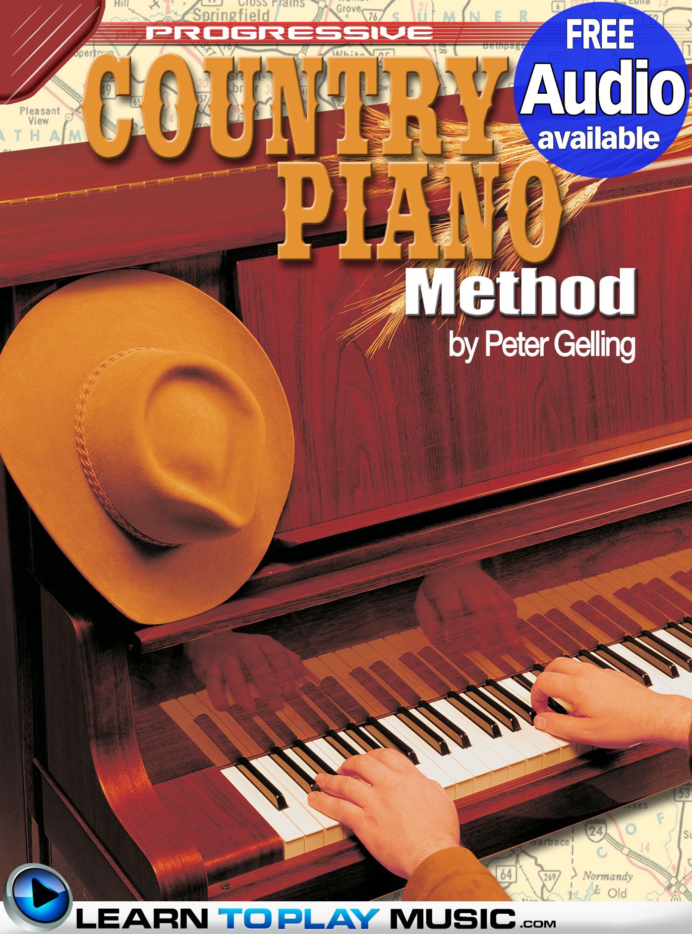 Country Piano Lessons: Teach Yourself How to Play Piano (Free Audio Available)