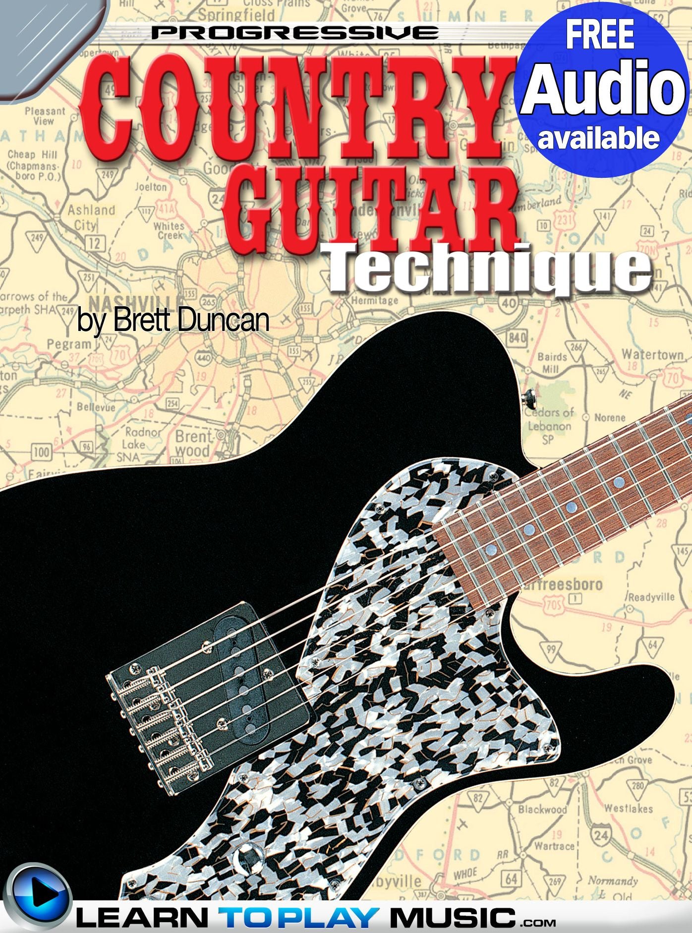 Country Guitar Lessons for Beginners: Teach Yourself How to Play Guitar (Free Audio Available)
