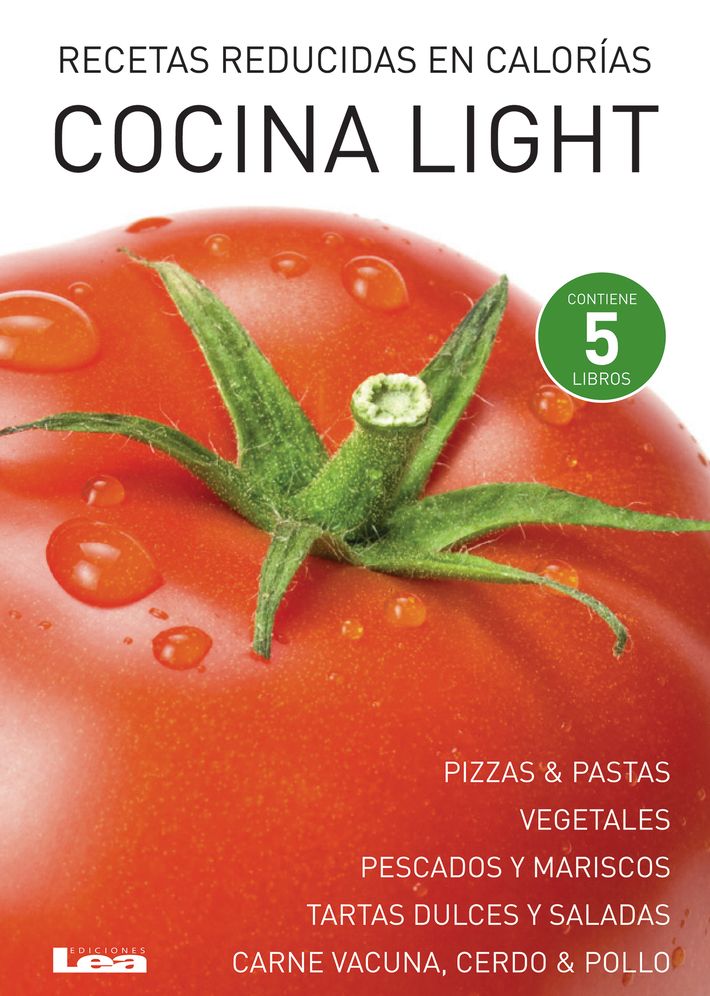 Cocina light: Caja x 5 recetas reducidas en calorias
