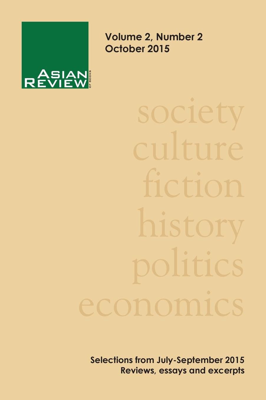 Asian Review of Books, Volume 2, Number 2: October 2015