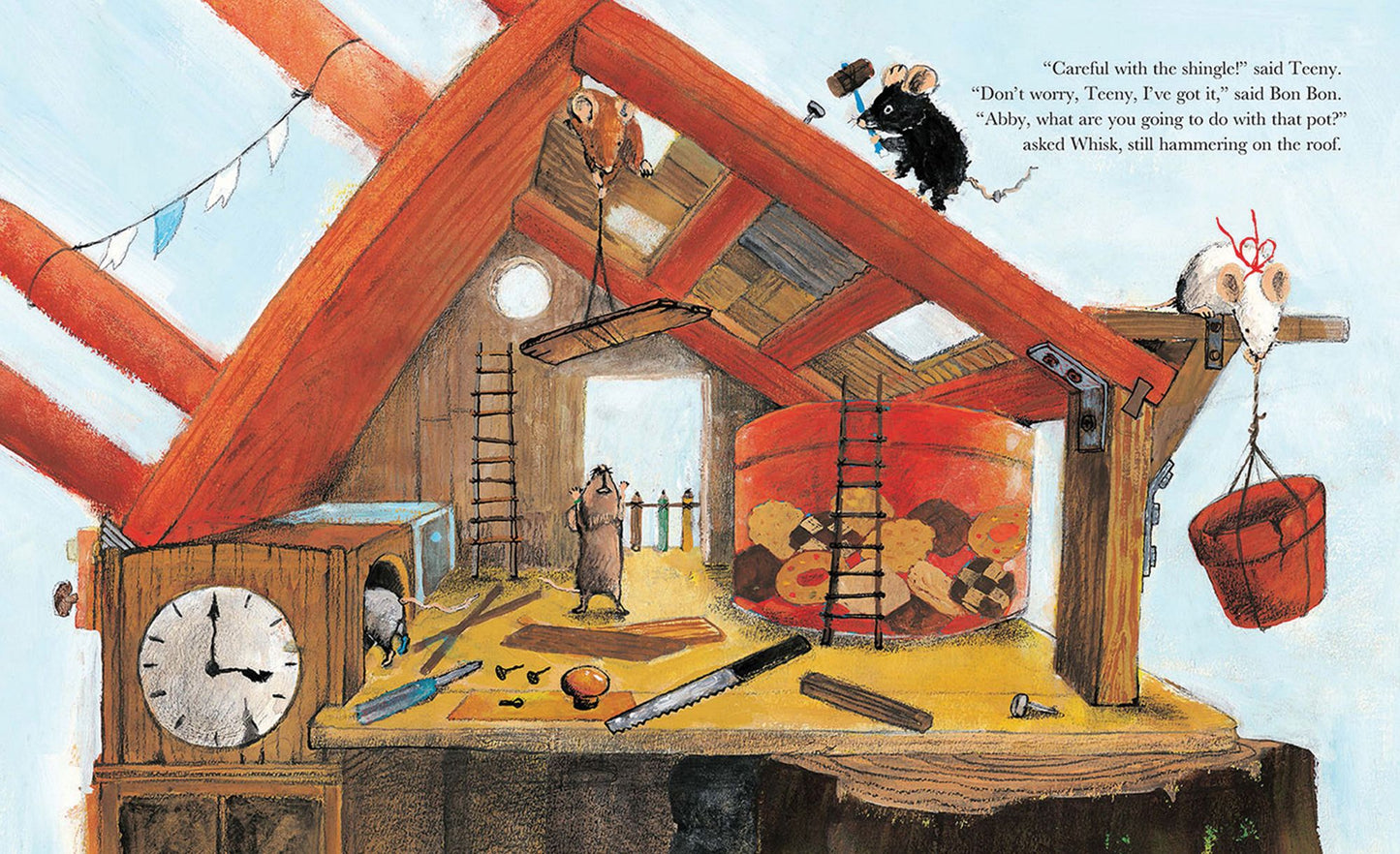 Five Nice Mice Build a House