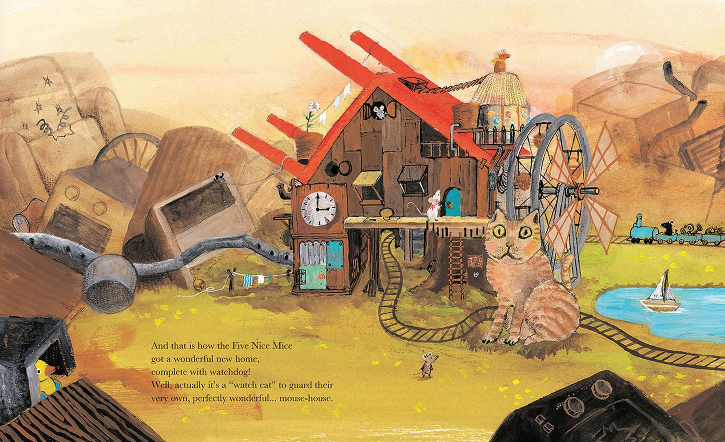Five Nice Mice Build a House