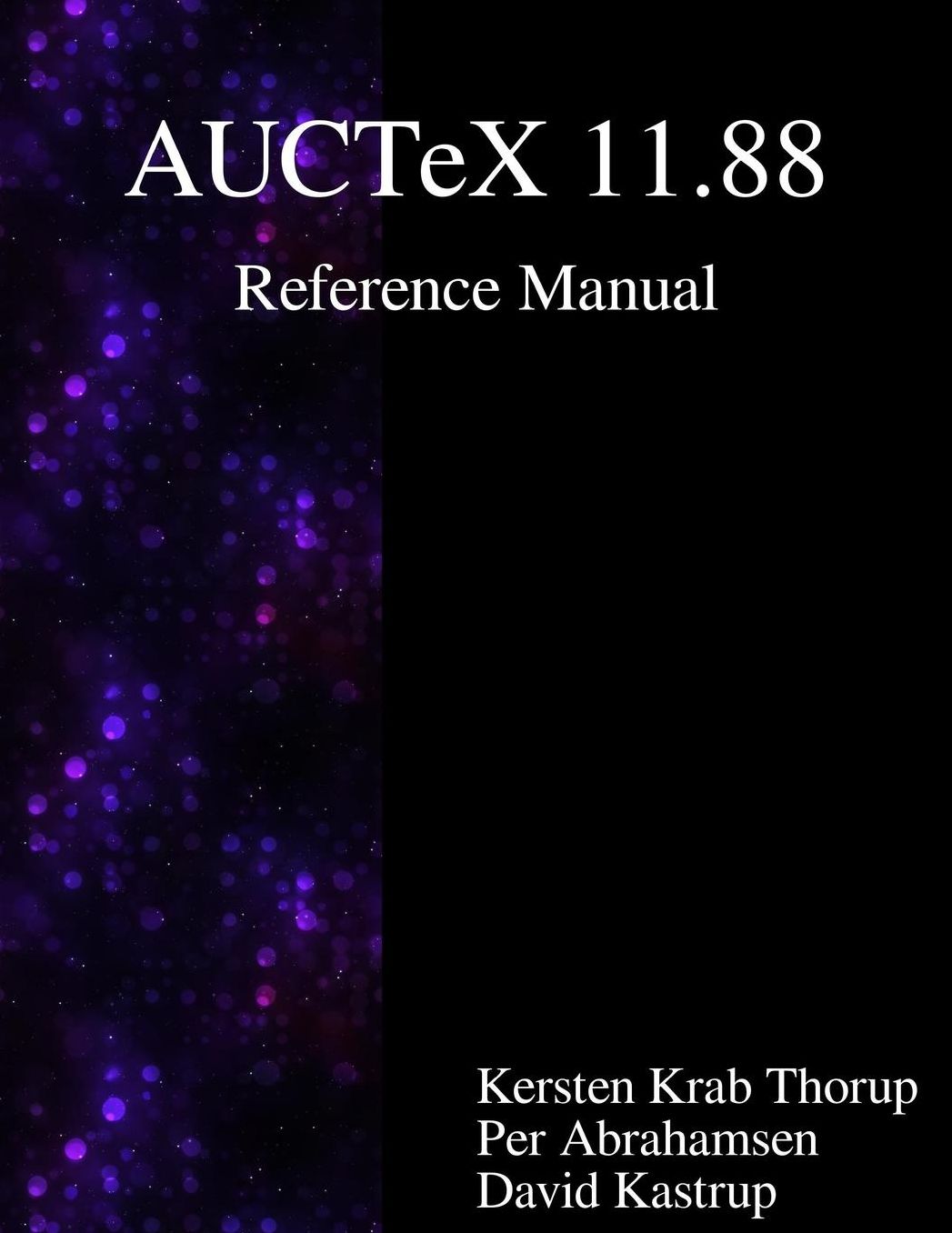 AUCTeX 11.88 Reference Manual: A sophisticated TeX environment for Emacs