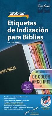 Bible Tab-Spa-Rainbow-90pk [With Booklet]