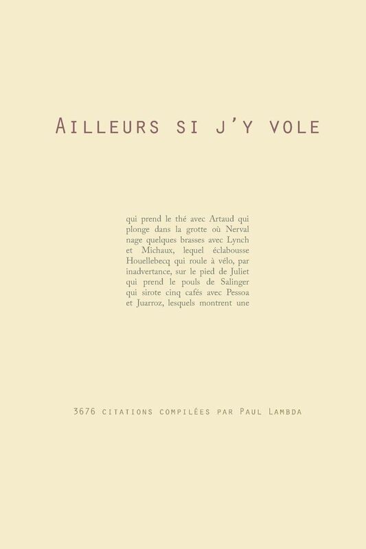 Ailleurs si j'y vole