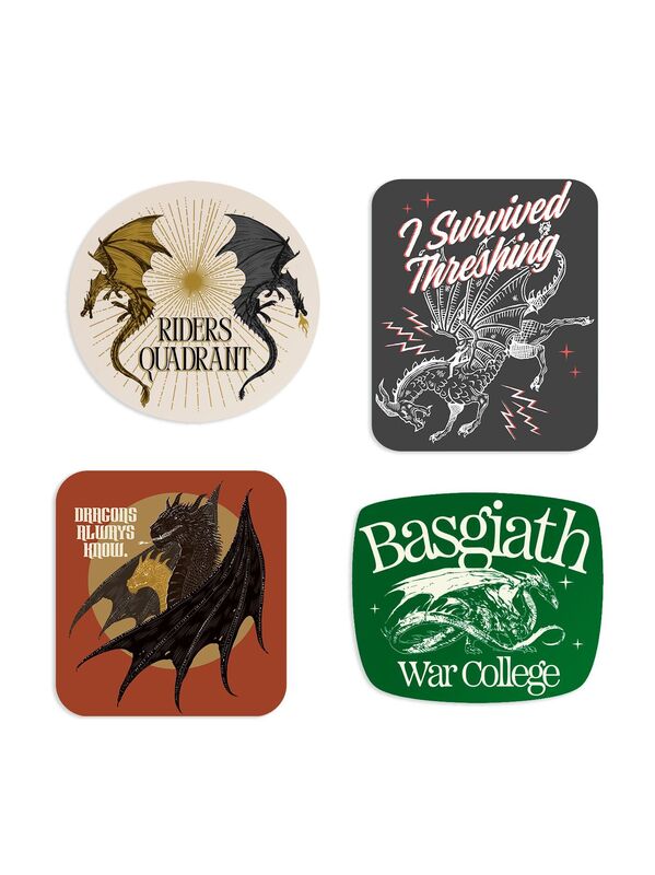 Fourth Wing: Basgiath Sticker Set of 4