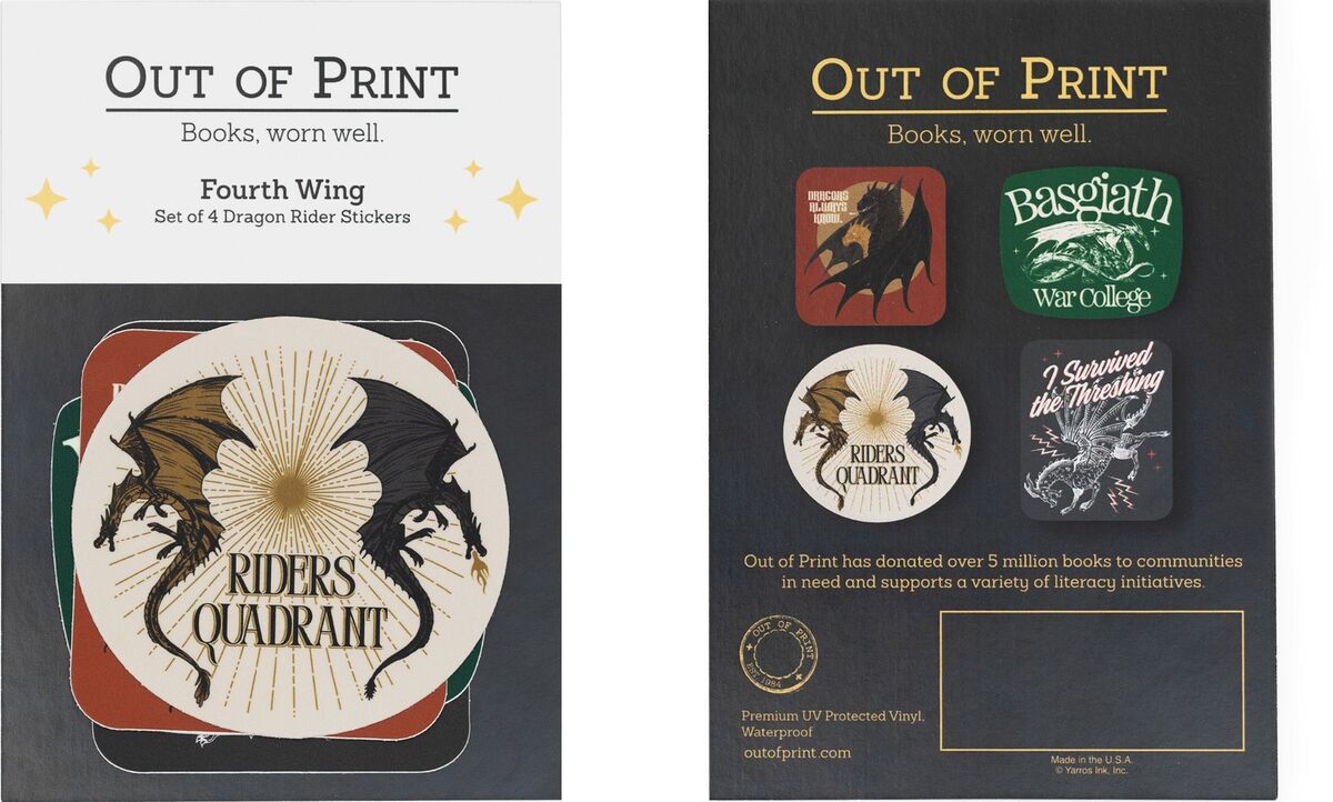 Fourth Wing: Basgiath Sticker Set of 4