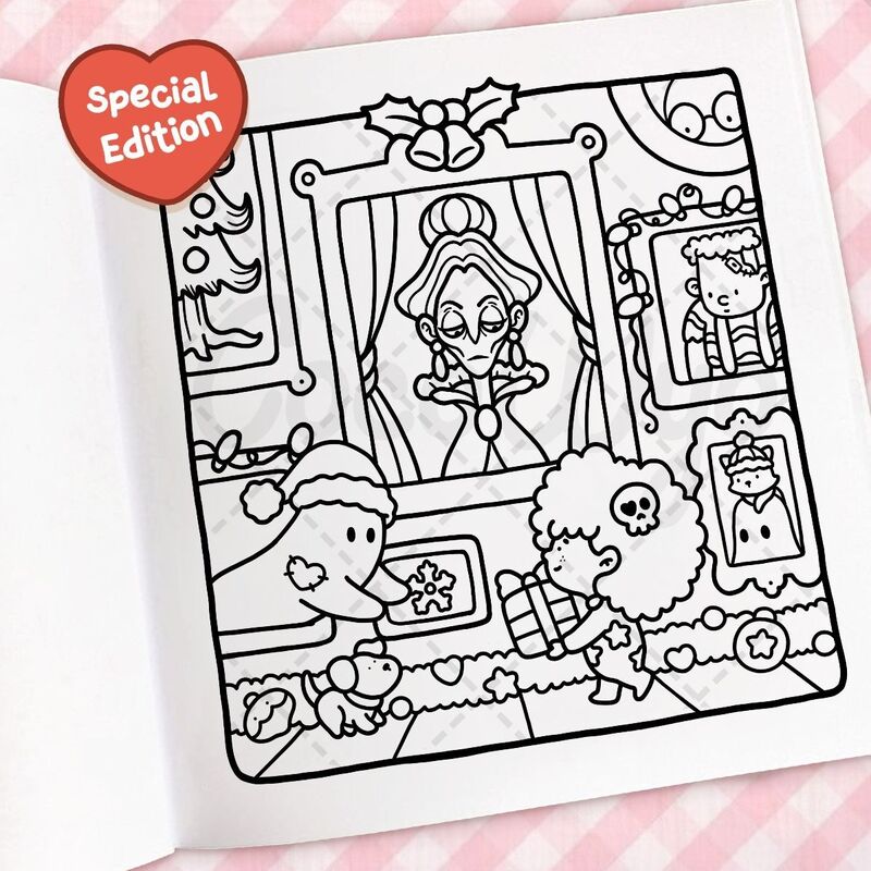 Cozy Christmas: Coloring Book for Adults and Kids