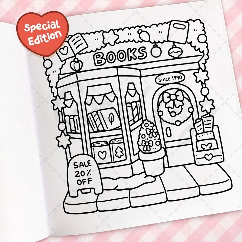 Cozy Christmas: Coloring Book for Adults and Kids