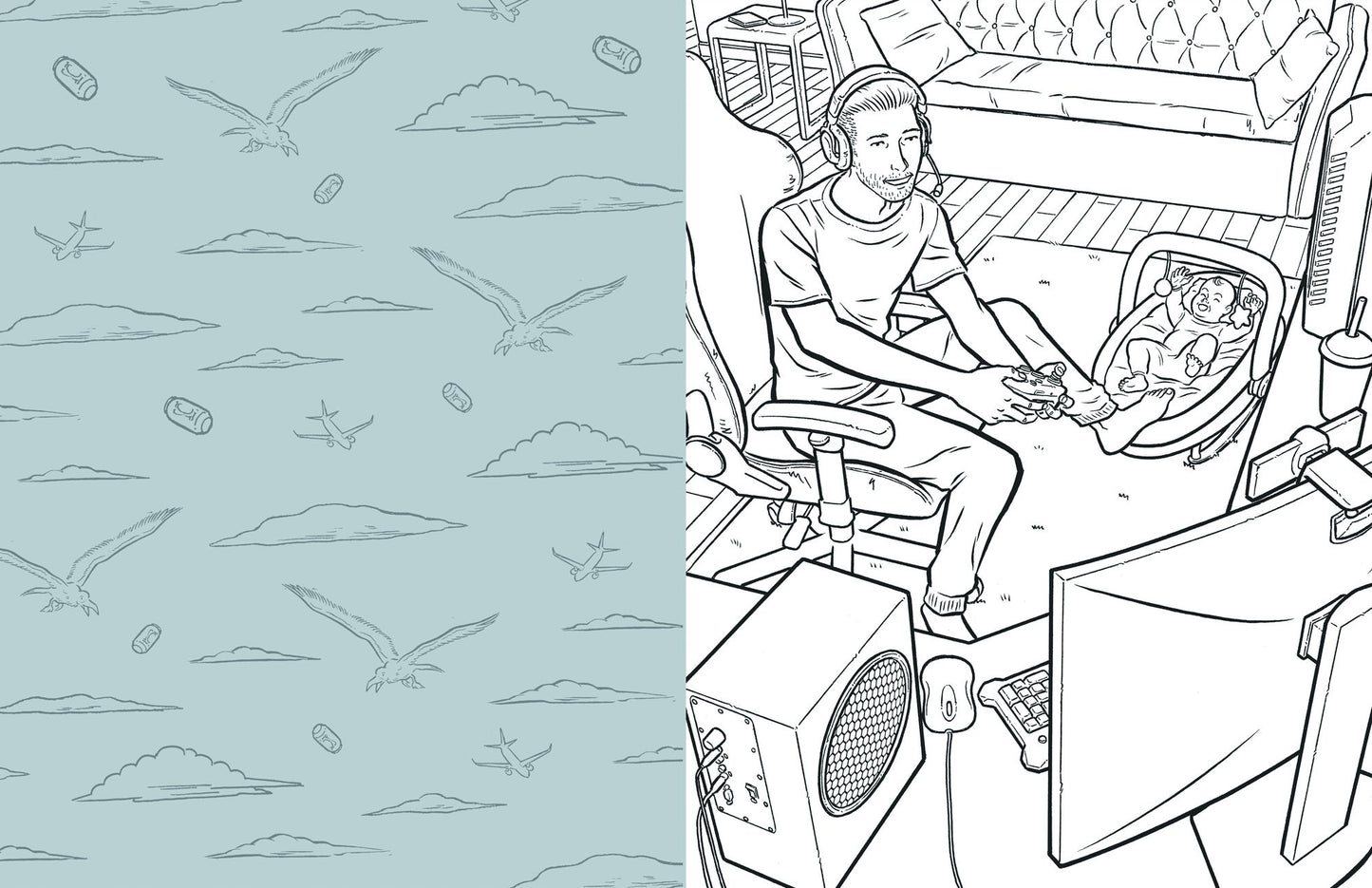 The Manly Art of Coloring: 35 Spectacular Scenes of Masculine Hubris