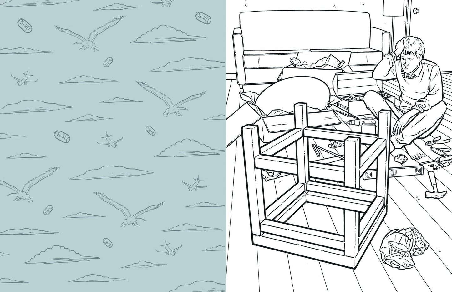 The Manly Art of Coloring: 35 Spectacular Scenes of Masculine Hubris