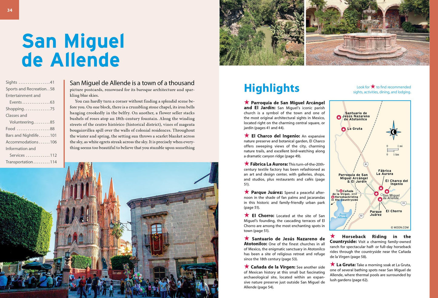 Moon San Miguel de Allende: With Guanajuato & Queretaro: Art & Architecture, Local Flavors & Festivals, Day Trips