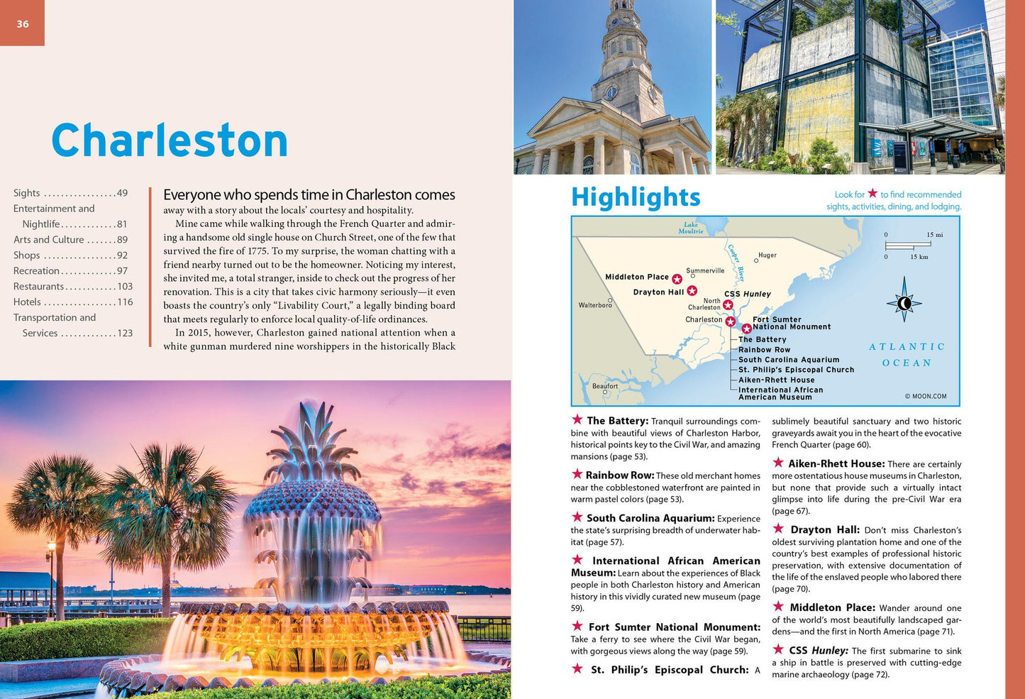 Moon Charleston & Savannah: Coastal Getaways, Southern Cuisine, History & Architecture