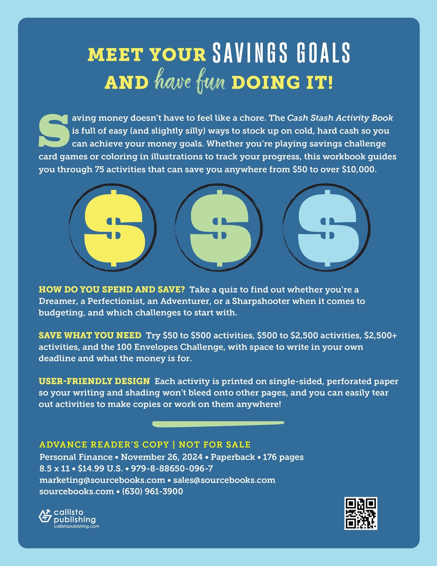 Cash Stash Activity Book: 75 Fun Money Savings Challenges from $50 to $10,000+
