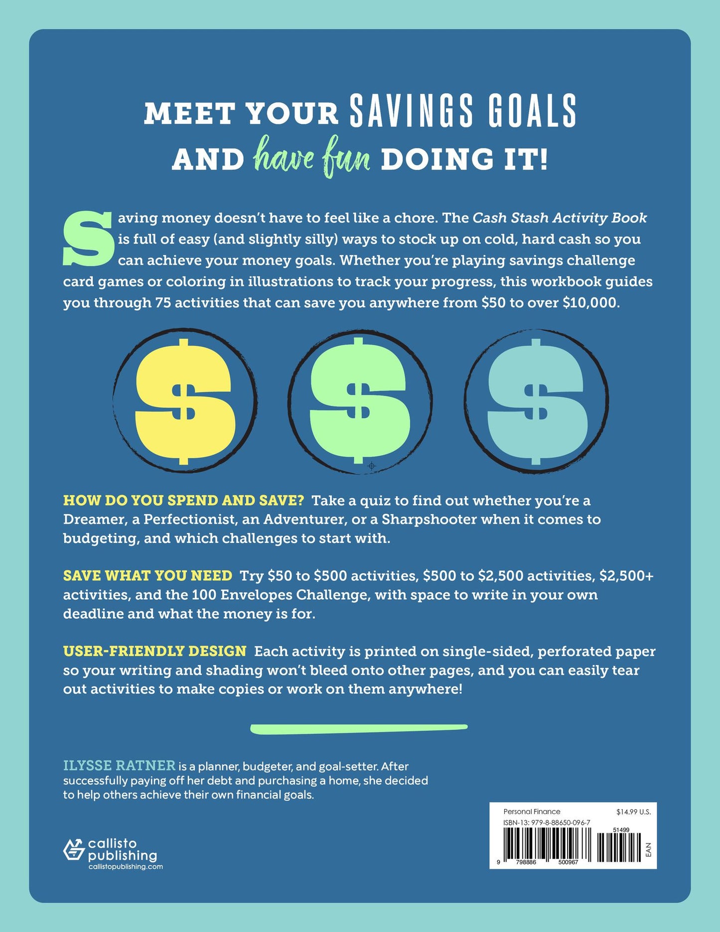 Cash Stash Activity Book: 75 Fun Money Savings Challenges from $50 to $10,000+